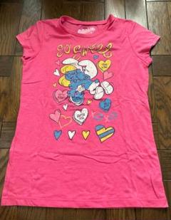 アメリカン ピンク Tシャツ 子供サイズXL