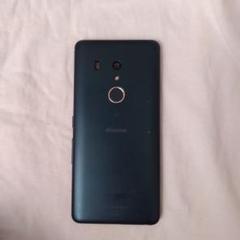 docomo ダークブルー スマートフォン