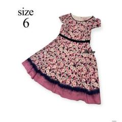 美品 TOCCA LILAS ワンピース 花柄 ランドリーライン