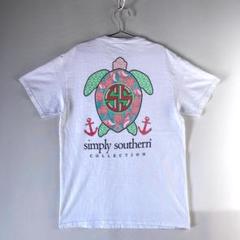 Simply Southern ウミガメ アニマル バックプリント Tシャツ