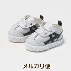 【ドール用 ラインスニーカー ブラック】オビツ11 ねんどろいど ピコドー9 靴