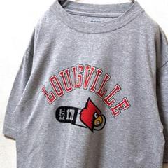 プロエッジ ルイビルカージナルス ロゴ Tシャツ グレー 灰色 古着