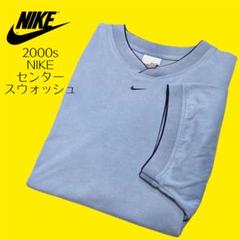 Y2K NIKE ナイキ センタースウォッシュ リブライン トリムTシャツ