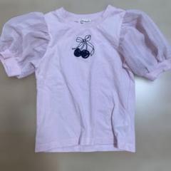 Lycée mine. 半袖Tシャツ　女の子　パフ袖　ピンク　110