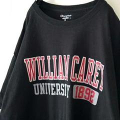 チャンピオン WILLIAM CAREY 大学 Tシャツ XL ブラック黒 古着