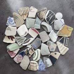 シー陶器 ◎洋柄 約3cm～3.5cm◎ 【34コ】