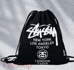 新品 Stussy ステューシー リュックサック デイパック ブラック ホワイト