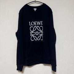LOEWE ロエベ アナグラム エンブロイダリー 刺繍 スウェット ブラック L