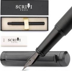 scrivi pens　万年筆　万年筆セット　ブラック万年筆　極細ペン先