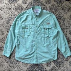 Columbia PFG フィッシングシャツ ミントグリーン Lサイズ