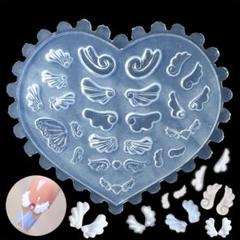 シリコンモールド 天使の羽 エンジェル レジン ネイルパーツ ピアス 推し活