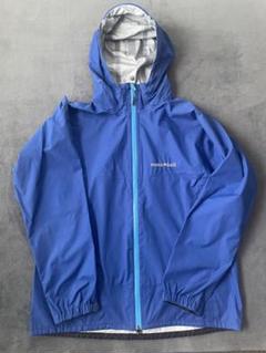 美品　mont-bell 110 青　レイントレッカー　レインウェア　フード付 レイントレッカー ジャケット Men's｜モンベル