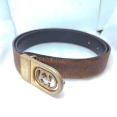 【正規品】グッチ GUCCI ベルトロゴバックル ヴィンテージ ベルト