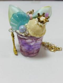 チェルシィ ハンドメイド フェイクスイーツ バッグチャーム マリン