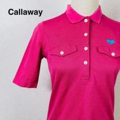 Callaway キャロウェイ　ピンク ポロシャツ 半袖　ゴルフシャツ