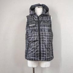 モディファイド】中綿ベスト 黒 グレー L 中綿 y2k お兄系