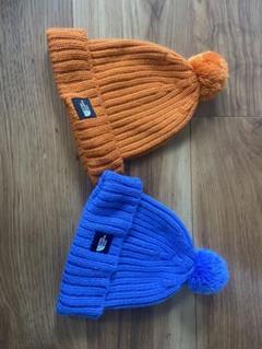 ニット帽子 ポンポン付き 2色セット