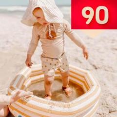 【90】 3点セット 水着 キッズ ラッシュガード 海 プール ベビー 夏 男女
