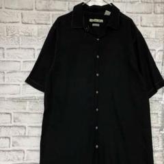 半袖シャツ！アロハ　ブラックL714