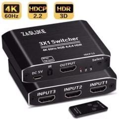 HDMI切替器 3入力1出力 自動手動切替高速HDMIセレクター 4K60Hz