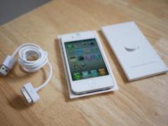 iPhone 4 White 16 GB Softbank 動作品 ケーブル有り