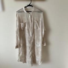 コルザ ロングブラウス・シャツ【L】体型カバー 羽織り ゆったり 冷え防止