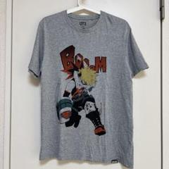 掘り出しヒロアカ爆豪勝己　アニメグレープリントTシャツ古着used M キャラT