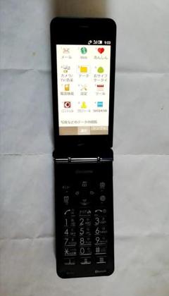 NTTdocomo - 3406【中古・SIMフリー・povo可】ドコモ4GガラホP-01Jブラック 6608【訳あり中古SIMフリー・povo可】ドコモ4GガラホP-01J