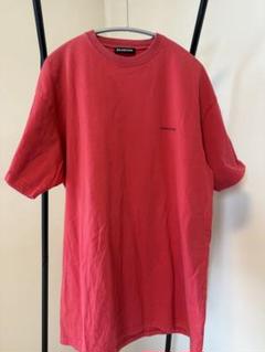 balenciaga 赤 Tシャツ バレンシアガ