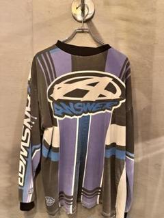 古着 紫 グレー ロンＴ Lサイズ answer
