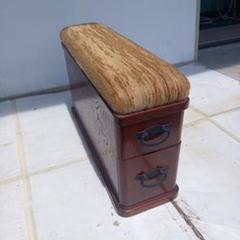 民芸家具　肘掛け 収納箱