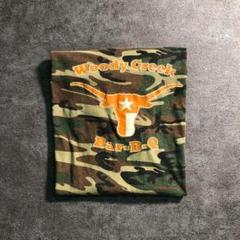 【ヴィンテージ】迷彩柄　プリントTシャツ　BBQ L 古着usedTSM10