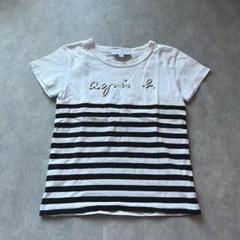 agnes b. アニエスベー　ボーダー×ロゴTシャツ　6ans 110cm