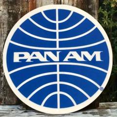 パンナム PANAM オーバル ブリキ看板 アメリカン雑貨 USA