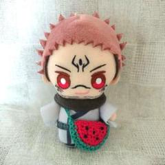 (205) ポシェット スイカ ぬいぐるみ ドール ハンドメイド 手編み 編み物
