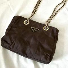 【週末SALE】プラダPRADA ショルダーバッグ チェーン×キルティングのサムネイル