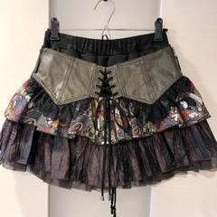 未使用★キューティーフラッシュ　フレアスカート　ドラゴン　龍　和ロリ　M 未使用☆キューティーフラッシュ フレアスカート ドラゴン 龍 和