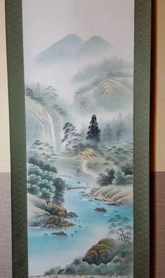 掛け軸 北彩 『 五尊仏山水 』 絹本 希少 軸装 茶道具 掛軸 美品 です。 2025年最新】五尊仏_山水の人気アイテム - メルカリ