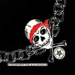 【80s】skull&bone bandana RN 16463
