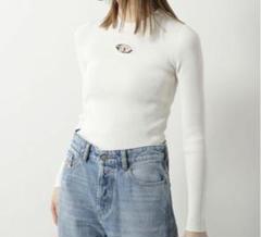 【新品】diesel ディーゼル メタルロゴプレートニット グレー 3067001049367195_01_8268.jpeg