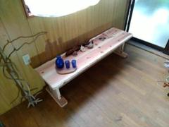 出来たてどうぞ木の良い香り！コヤ木工こだわり制作！国産天然木●大型ベンチ●文机