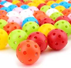 穴あきボール　野球　ゴルフ　100こセット　軽量　プラスチック　ボール遊び　42