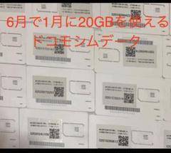 DOCOMO 20GB プリペイド データ カード SIM 通信 高速