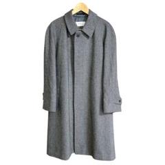 cashmere100%カシミヤ100% バルカラーコート　ロング　グレー　高級 カシミヤコート メンズ Ermenegildo Zegna ゼニア カシミヤ100