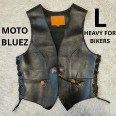 未使用級　HEAVY for BIKERS　レザーベストコンチョ　MOTO 未使用級 HEAVY for BIKERS レザーベストコンチョ MOTO - メルカリ