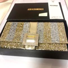 アッシュ＆ダイヤモンド　シャンパンゴールド クリスタル 長財布 2025年最新】ASH&DIAMONDS レディース 長財布の人気アイテム