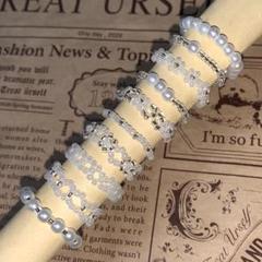 ハンドメイド ビーズリング 10個セット