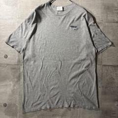 90s USA製 NIKE スモールロゴ　刺繍　tシャツ ワンポイント　グレー