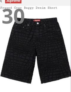 Supreme Frayed Croc Baggy Denim Short 30のサムネイル