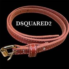 DSQUARED2 ブラウンレザー ベルト 中古・古着通販】DSQUARED2 (ディースクエアード) レザーベルト